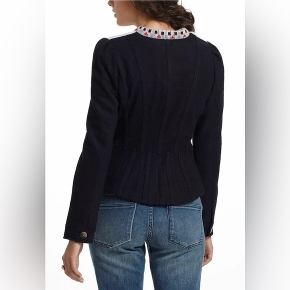 Anthro | Elevenses Buckhaven Sweater Jacket sz 6 VGUC - Picture 2 of 6